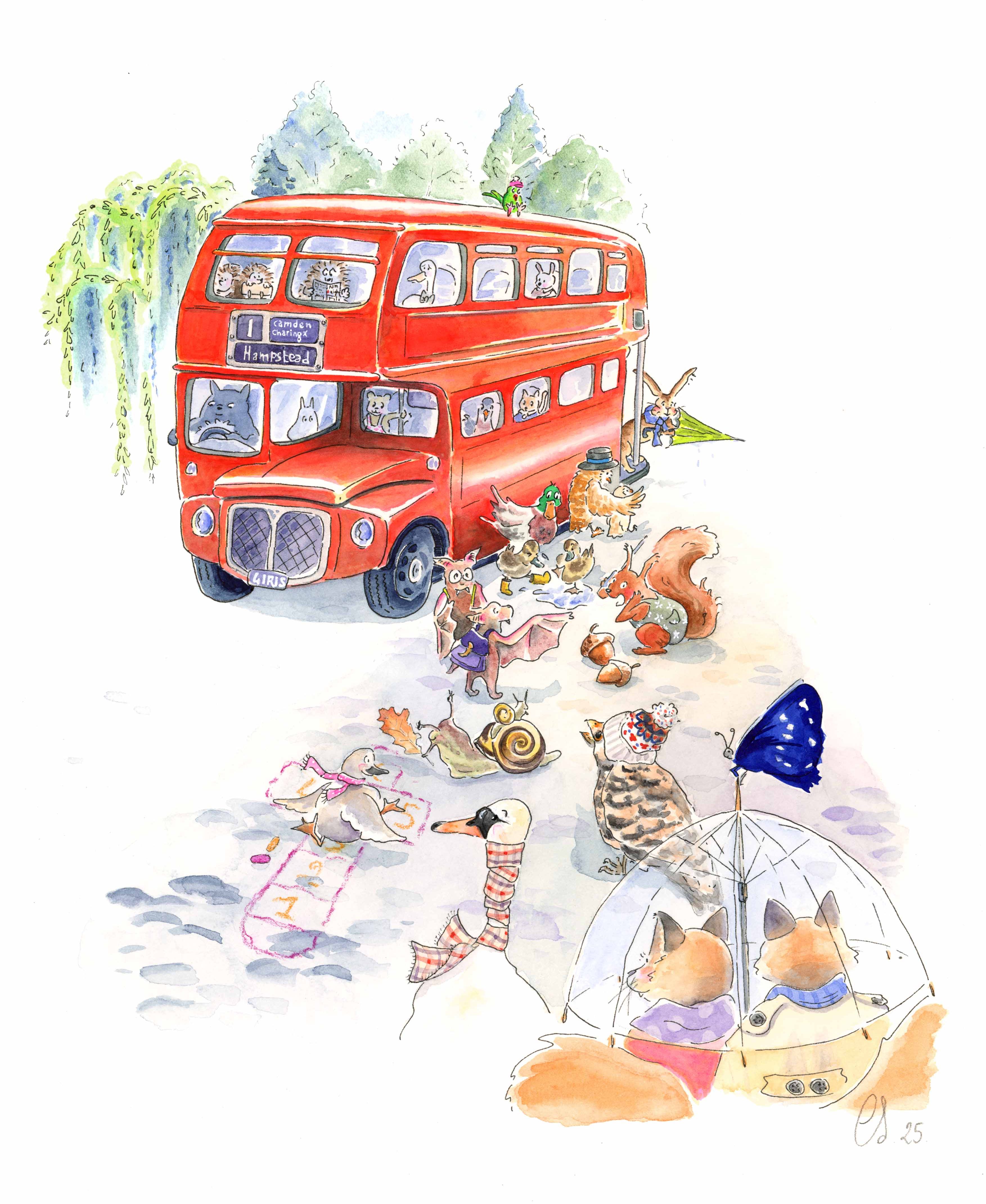 Hampstead Bus - Camille Severy
