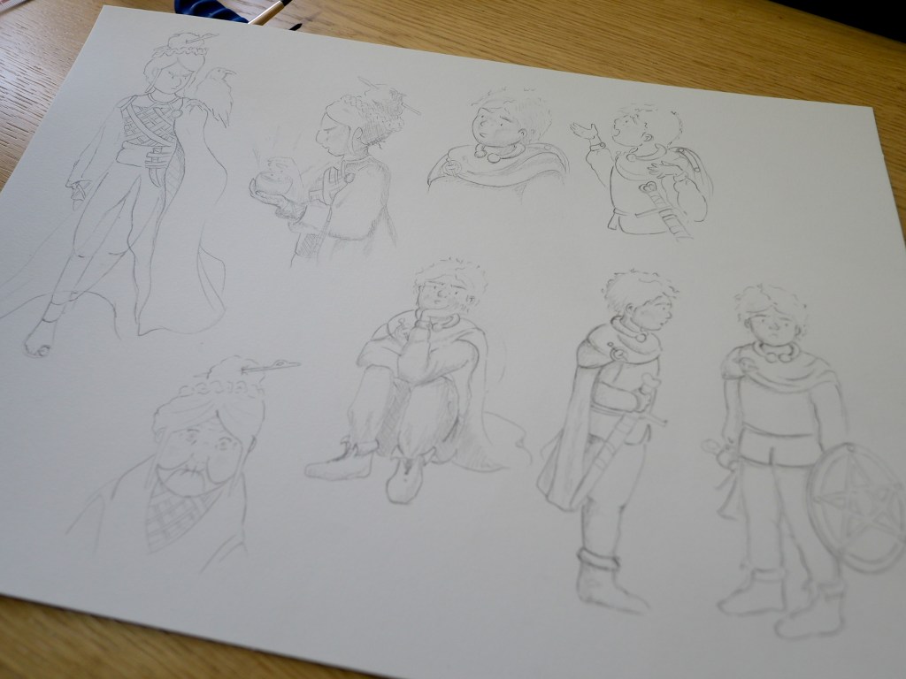 Gawain et le chevalier very - Storyboard - Camille Severy