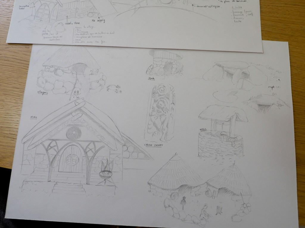 Gawain et le chevalier very - Storyboard - Camille Severy